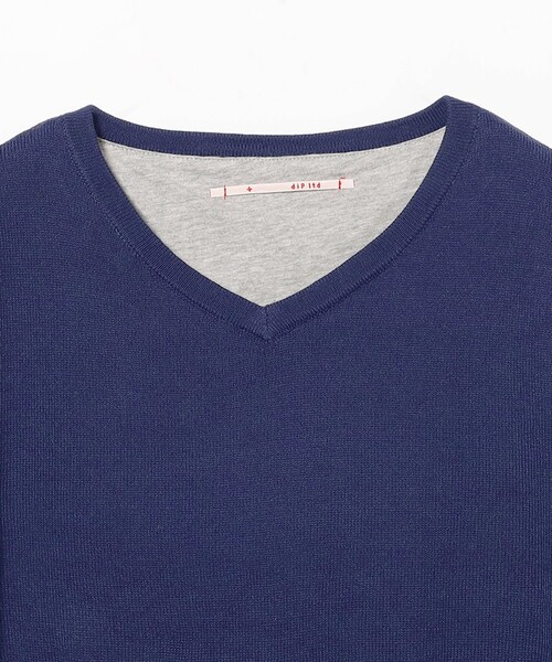dip（ディップ）の「dip / 別注 2Layer V Neck Knit 24AW（ニット/セーター・メンズ・オフホワイト/ブラック/ブラック系その他4/ネイビー・S/M/L/XL）」の13枚目の写真