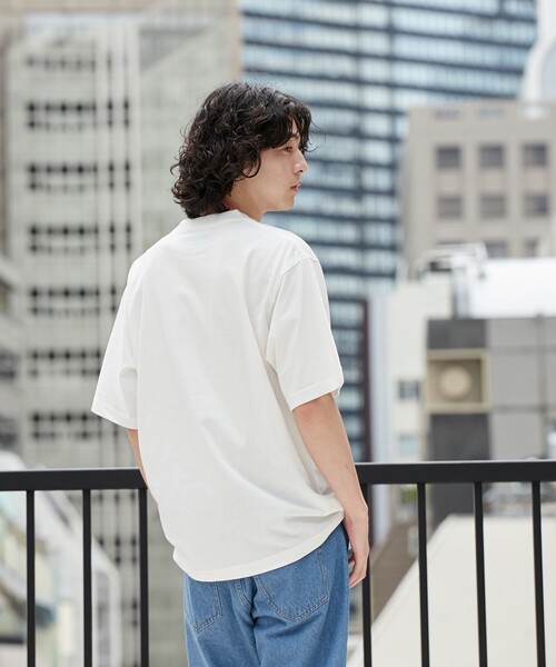 KAVU(カブー)の「KAVU(カブー)別注マウントロゴTシャツ(Tシャツ/カットソー・メンズ・ホワイト/ダークグレー/ベージュ・M/L/XL)」の8枚目の写真