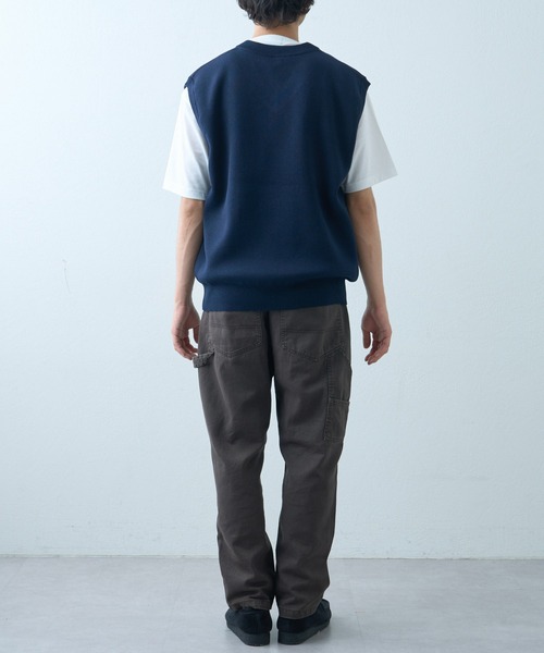 CIAOPANIC TYPY(チャオパニックティピー)の「【UNISEX】ワッペンニットベスト(ベスト・メンズ・グレー/ブラウン/ネイビー・MEDIUM/LARGE)」の19枚目の写真