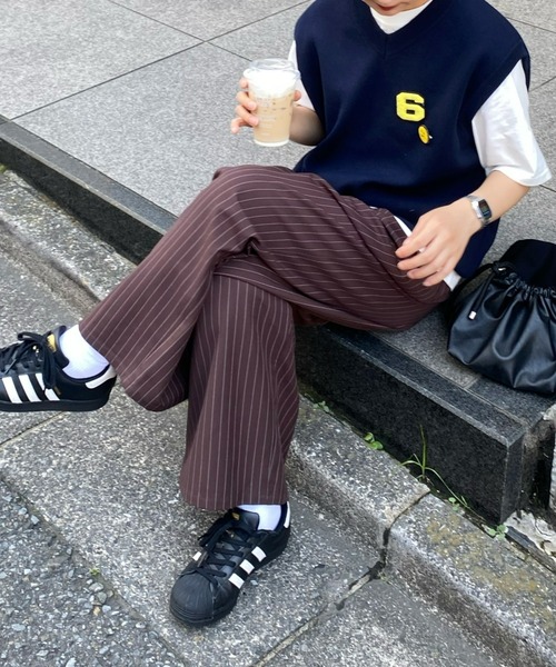 CIAOPANIC TYPY(チャオパニックティピー)の「【UNISEX】ワッペンニットベスト(ベスト・メンズ・グレー/ブラウン/ネイビー・MEDIUM/LARGE)」の7枚目の写真