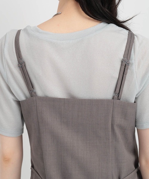 Andemiu（アンデミュウ）の「2Pキャミ×キャミワンピース135681（ワンピース・レディース・ダークブラウン/グレー/ラベンダー・SMALL/MEDIUM）」の18枚目の写真