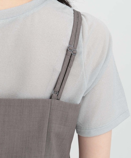 Andemiu（アンデミュウ）の「2Pキャミ×キャミワンピース135681（ワンピース・レディース・ダークブラウン/グレー/ラベンダー・SMALL/MEDIUM）」の17枚目の写真