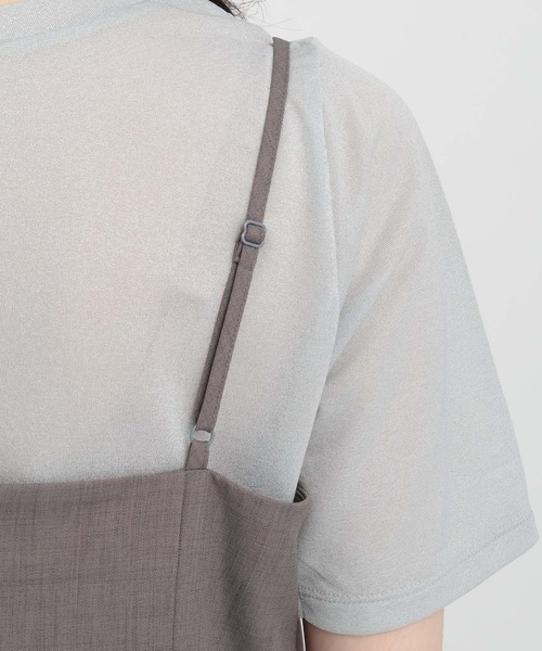 Andemiu（アンデミュウ）の「2Pキャミ×キャミワンピース135681（ワンピース・レディース・ダークブラウン/グレー/ラベンダー・SMALL/MEDIUM）」の8枚目の写真