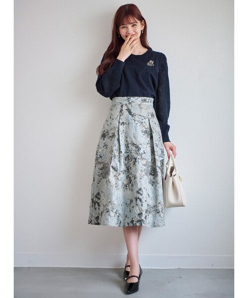 index（インデックス）の「◆エナメルパール調ストラップパンプス（パンプス・レディース・ブラック/ベージュ・03/02）」の4枚目の写真