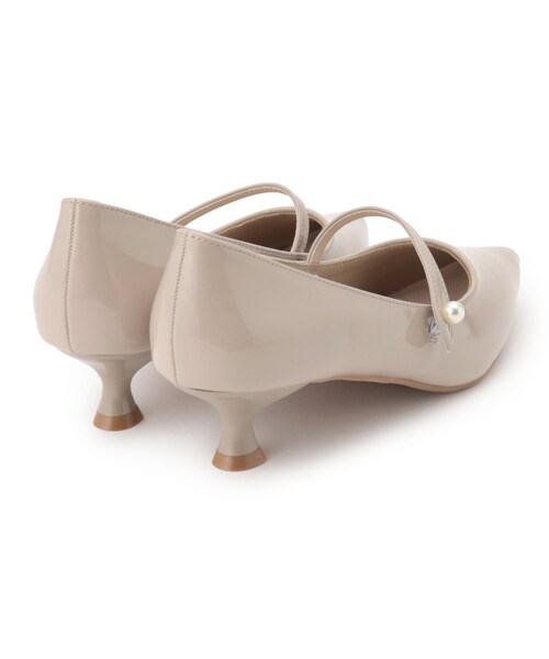 index（インデックス）の「◆エナメルパール調ストラップパンプス（パンプス・レディース・ブラック/ベージュ・03/02）」の7枚目の写真