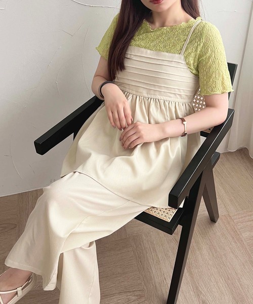 apres jour（アプレジュール）の「【apres jour mimi】レーストップス【ZOZOTOWN限定アイテム】（Tシャツ/カットソー・レディース・ピンク/グリーン/アイボリー・X-LARGE/フリー）」の17枚目の写真