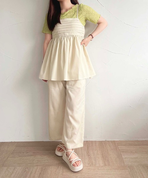apres jour（アプレジュール）の「【apres jour mimi】レーストップス【ZOZOTOWN限定アイテム】（Tシャツ/カットソー・レディース・ピンク/グリーン/アイボリー・X-LARGE/フリー）」の14枚目の写真