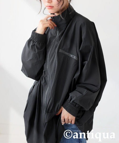 antiqua(アンティカ)の「ギャザーデザインジャケット(ブルゾン・レディース・ブラック・ONESIZE)」の10枚目の写真