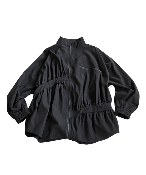 antiqua(アンティカ)の「ギャザーデザインジャケット(ブルゾン・レディース・ブラック・ONESIZE)」の12枚目の写真