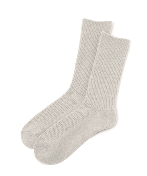 BAYFLOW（ベイフロー）の「フワリブソックス（ソックス/靴下・レディース・オフホワイト/グレー系/ピンク/ベージュ・FREE）」の3枚目の写真