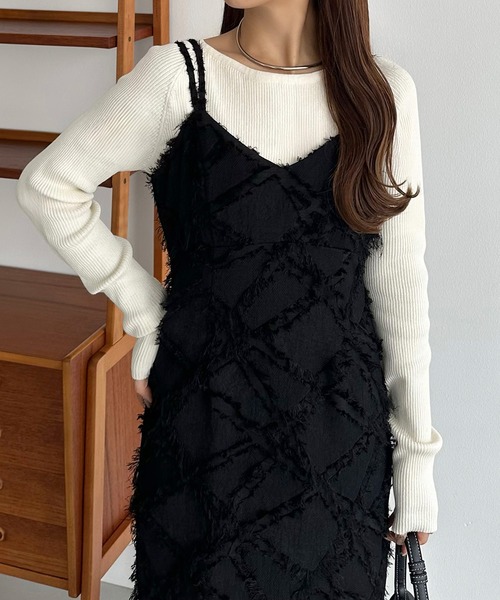 ADORE シャギーカルゼケープ付きジャケット ADORE シャギーカルゼケープ付きジャケット