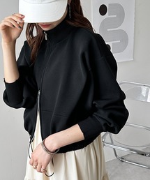 ダブルジップニットカーディガン