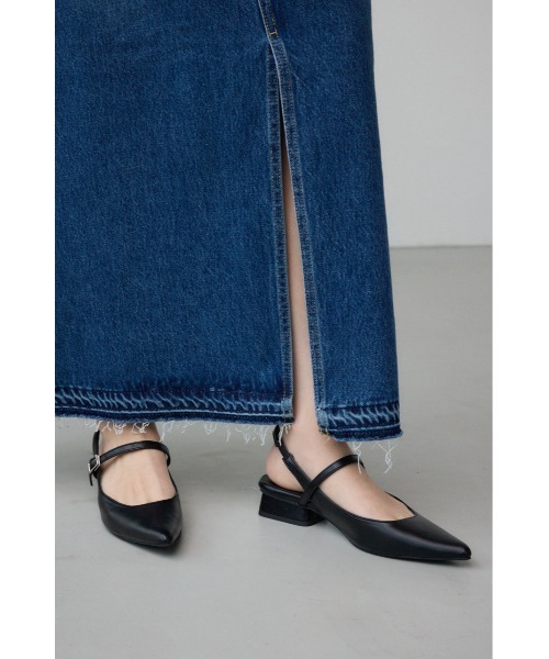 AZUL by moussy(アズールバイマウジー)の「インテッドスリングバックサンダル(サンダル・レディース・ブラック/シルバー・SMALL/MEDIUM/LARGE)」の12枚目の写真