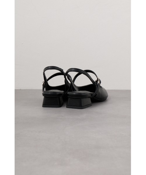 AZUL by moussy(アズールバイマウジー)の「インテッドスリングバックサンダル(サンダル・レディース・ブラック/シルバー・SMALL/MEDIUM/LARGE)」の7枚目の写真