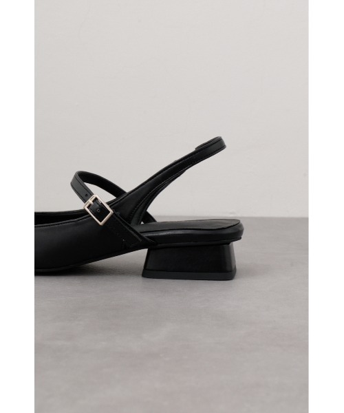 AZUL by moussy(アズールバイマウジー)の「インテッドスリングバックサンダル(サンダル・レディース・ブラック/シルバー・SMALL/MEDIUM/LARGE)」の5枚目の写真