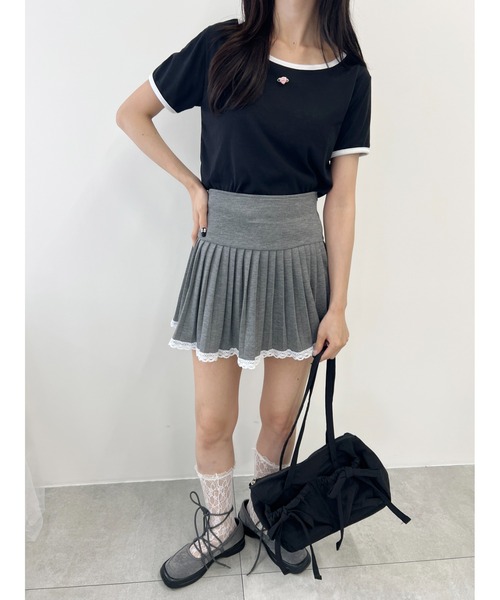 PHILLY(フィリー)の「ローズリンガーTシャツ(Tシャツ/カットソー・レディース・ホワイト/ブラック/ブルー・FREE)」の9枚目の写真