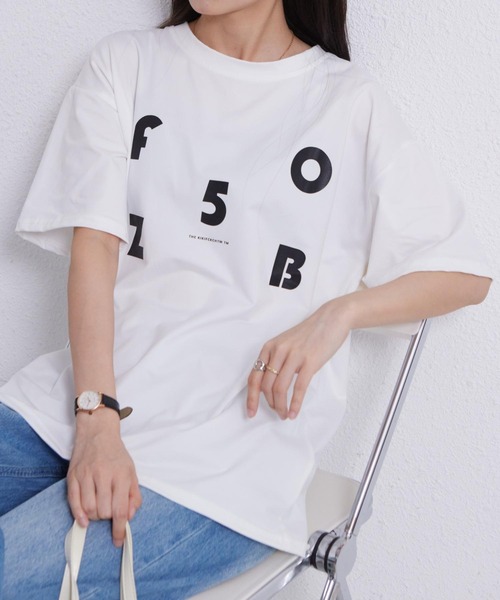 MAISON DE THERESE(メゾン ド テレーズ)の「ビッグサイズロゴプリントTシャツ(Tシャツ/カットソー・レディース・ホワイト・FREE)」の5枚目の写真