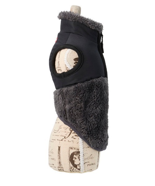 EDWIN（エドウィン）の「EDWIN/デニムポケット付切り替えフリースベスト（ペットウェア・レディース・ネイビー/ブラック・3L/2L/L/M/S/XS）」の5枚目の写真