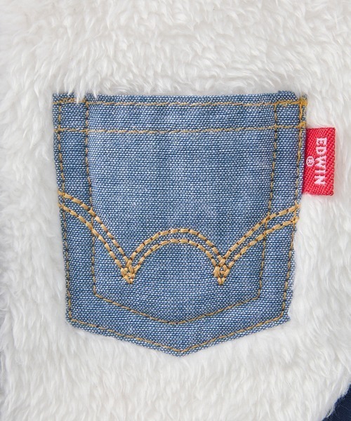 EDWIN（エドウィン）の「EDWIN/デニムポケット付切り替えフリースベスト（ペットウェア・レディース・ネイビー/ブラック・3L/2L/L/M/S/XS）」の12枚目の写真