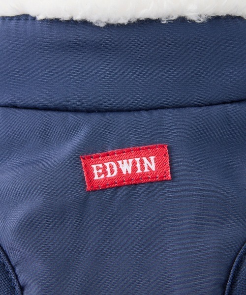 EDWIN（エドウィン）の「EDWIN/デニムポケット付切り替えフリースベスト（ペットウェア・レディース・ネイビー/ブラック・3L/2L/L/M/S/XS）」の13枚目の写真