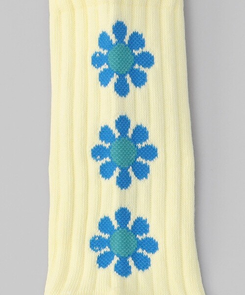 FREAK'S STORE（フリークスストア）の「ROSTER SOX/ロスターソックス 限定展開　PEACE/SOCKS / ピースソックス（ソックス/靴下・レディース・グレー/オフホワイト/レモンイエロー・SMALL）」の9枚目の写真