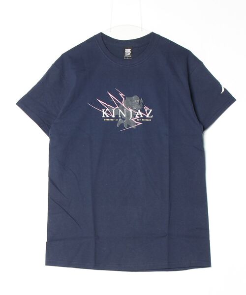 Mag.(マグ)の「【KINJAZ】Graphic T(Tシャツ/カットソー・メンズ・ホワイト/ネイビー・MEDIUM/LARGE)」の2枚目の写真