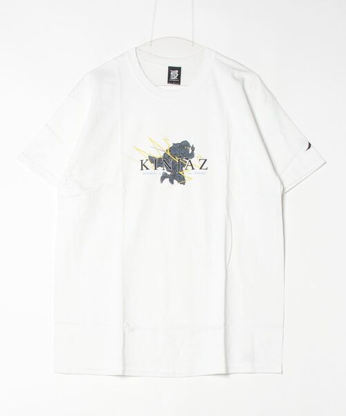 Mag.(マグ)の「【KINJAZ】Graphic T(Tシャツ/カットソー・メンズ・ホワイト/ネイビー・MEDIUM/LARGE)」の1枚目の写真