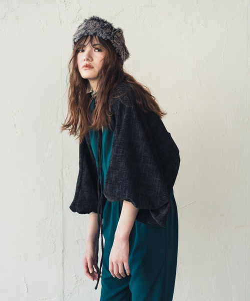 ORIENT MILLINERY（オリエント ミリナリー）の「WHISKER【ｳｨｽｶｰ】コンパクトフライトキャップ（キャップ・レディース・グレー/ブラック/カーキ・FREE）」の15枚目の写真