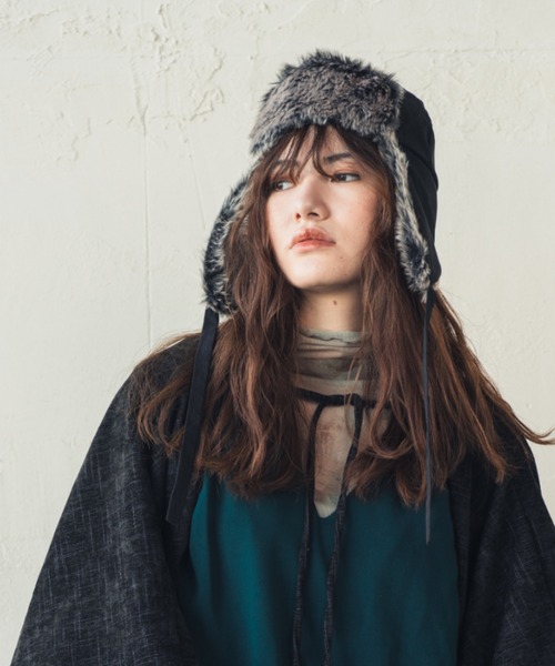 ORIENT MILLINERY（オリエント ミリナリー）の「WHISKER【ｳｨｽｶｰ】コンパクトフライトキャップ（キャップ・レディース・グレー/ブラック/カーキ・FREE）」の19枚目の写真