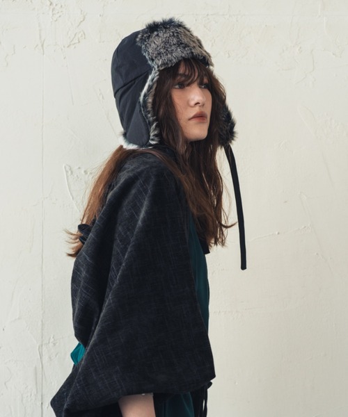 ORIENT MILLINERY（オリエント ミリナリー）の「WHISKER【ｳｨｽｶｰ】コンパクトフライトキャップ（キャップ・レディース・グレー/ブラック/カーキ・FREE）」の14枚目の写真