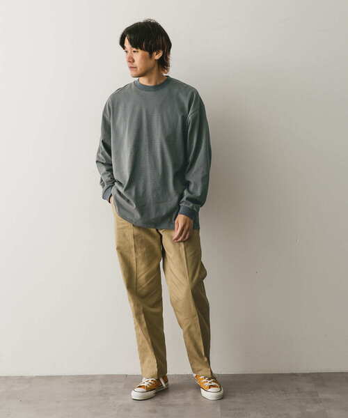 URBAN RESEARCH DOORS（アーバンリサーチドアーズ）の「ミジンボーダーロングスリーブ Tシャツ（Tシャツ/カットソー・メンズ・ホワイト/グレー/チャコールグレー・MEDIUM/LARGE）」の18枚目の写真