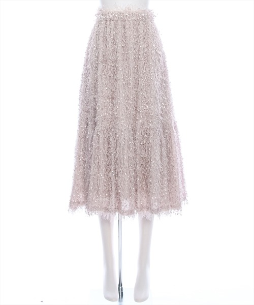 clear（クリア）の「【低身長用サイズ有】フリンジフレアスカート [高見え 大人カジュアル オケージョン]≪再入荷≫（スカート・レディース・アイボリー/グレイッシュベージュ/ピンクベージュ・F/XS）」の19枚目の写真