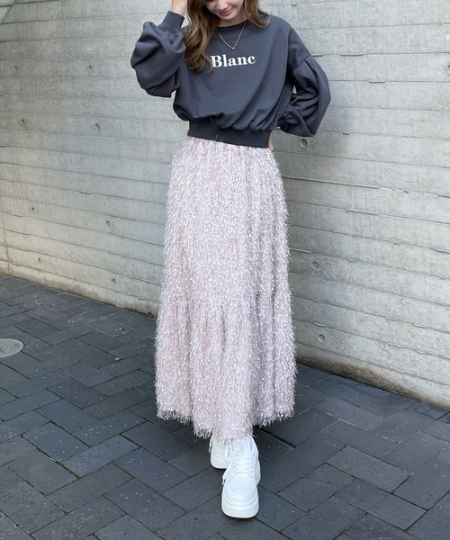 clear（クリア）の「【低身長用サイズ有】フリンジフレアスカート [高見え 大人カジュアル オケージョン]≪再入荷≫（スカート・レディース・アイボリー/グレイッシュベージュ/ピンクベージュ・F/XS）」の22枚目の写真