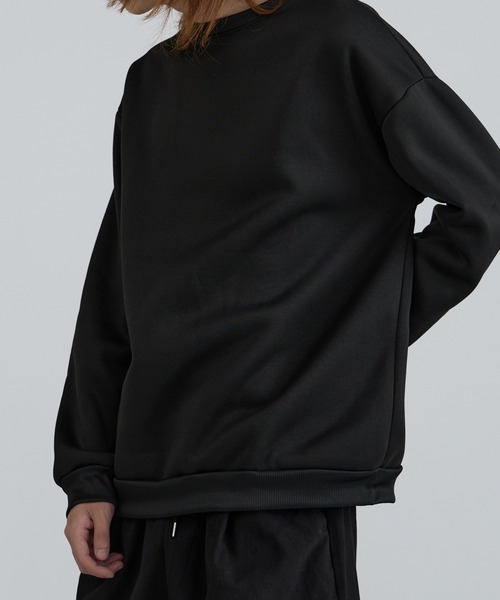 ROOPTOKYO（ループトウキョウ）の「ベーシック クルーリブスウェット ルーズシルエット（スウェット・メンズ・ベージュ/チャコール/アッシュ/サックスブルー/ブラック・L/XL/M）」の2枚目の写真