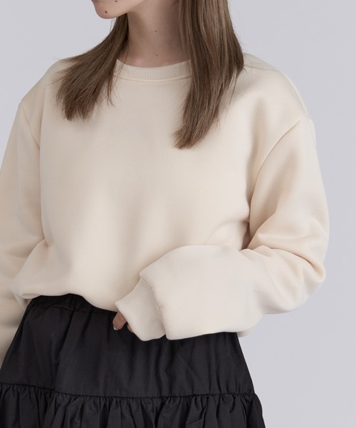 ROOPTOKYO（ループトウキョウ）の「ベーシック クルーリブスウェット ルーズシルエット（スウェット・メンズ・ベージュ/チャコール/アッシュ/サックスブルー/ブラック・L/XL/M）」の22枚目の写真