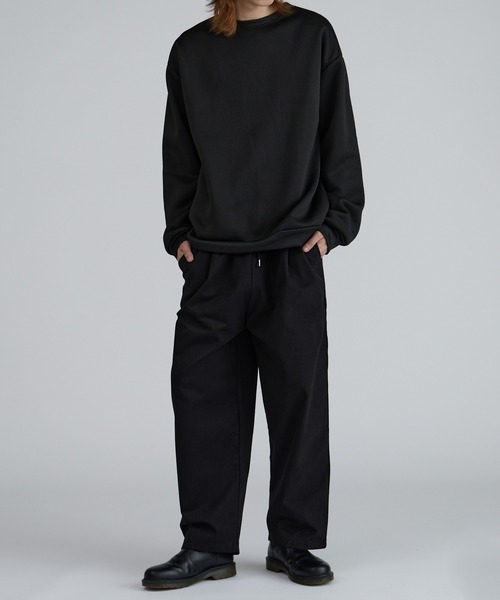 ROOPTOKYO（ループトウキョウ）の「ベーシック クルーリブスウェット ルーズシルエット（スウェット・メンズ・ベージュ/チャコール/アッシュ/サックスブルー/ブラック・L/XL/M）」の9枚目の写真