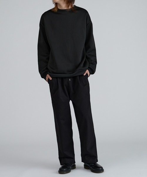 ROOPTOKYO（ループトウキョウ）の「ベーシック クルーリブスウェット ルーズシルエット（スウェット・メンズ・ベージュ/チャコール/アッシュ/サックスブルー/ブラック・L/XL/M）」の10枚目の写真