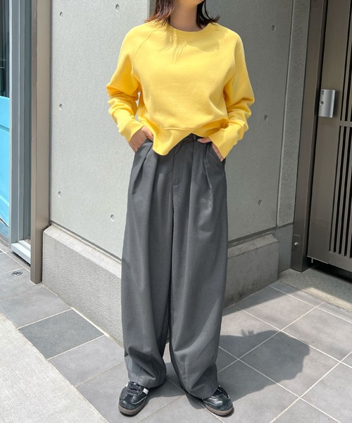 ABYS(アビス)の「ツータックワイドカーブスラックス(スラックス・レディース・グレー/ブラック・LARGE/MEDIUM)」の12枚目の写真