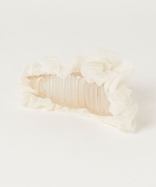 RUBY AND YOU（ルビーアンドユー）の「［select］シフォン ヘアクリップ（バレッタ/ヘアクリップ・レディース・ピンク/グレー/アイボリー/ブラック・FREE）」の9枚目の写真