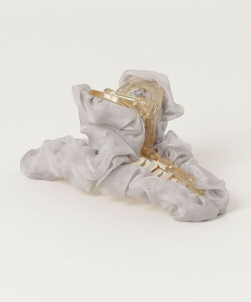 RUBY AND YOU（ルビーアンドユー）の「［select］シフォン ヘアクリップ（バレッタ/ヘアクリップ・レディース・ピンク/グレー/アイボリー/ブラック・FREE）」の4枚目の写真