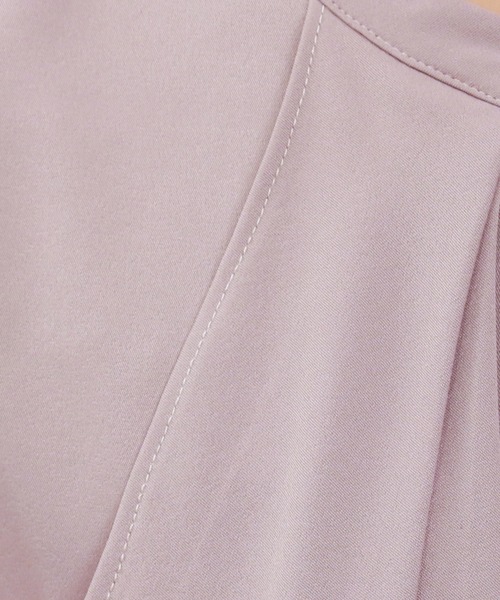 ASTORIA ODIER（アストリアオディール）の「とろみフリルブラウス（シャツ/ブラウス・レディース・ピンクベージュ/ブルーグリーン/ホワイト/ベージュ/グレイッシュベージュ/ネイビー・SMALL/MEDIUM）」の13枚目の写真