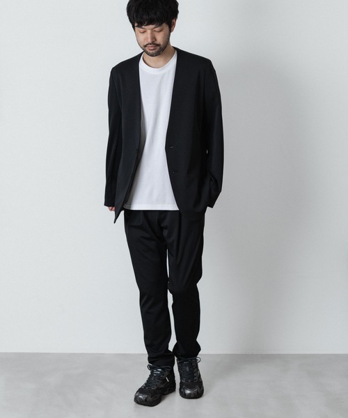 ATTACHMENT(アタッチメント)の「【 直営店・ZOZOTOWN限定 】ルカマットツイスト レギュラーフィット イージートラウザーズ / LUCA MATTE TWIST REGULAR FIT EAST TROUSERS(スラックス・メンズ・ブラック/ダークカーキ/ネイビー・1/2/3)」の18枚目の写真