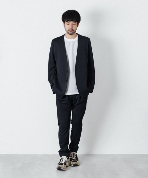 ATTACHMENT(アタッチメント)の「【 直営店・ZOZOTOWN限定 】ルカマットツイスト レギュラーフィット イージートラウザーズ / LUCA MATTE TWIST REGULAR FIT EAST TROUSERS(スラックス・メンズ・ブラック/ダークカーキ/ネイビー・1/2/3)」の10枚目の写真