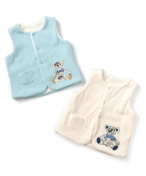 sense of wonder（センスオブワンダー）の「キューフォーザズーテディベアベスト（ベスト・キッズ・キナリ/ライトブルー・70-90cm）」の9枚目の写真