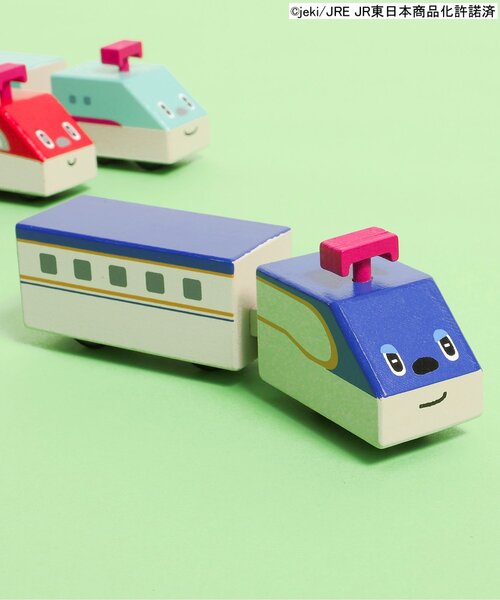 Ampersand(アンパサンド)の「とれたんず 木の列車(おもちゃ・キッズ・エメラルド/ブルー/レッド・FREE)」の2枚目の写真