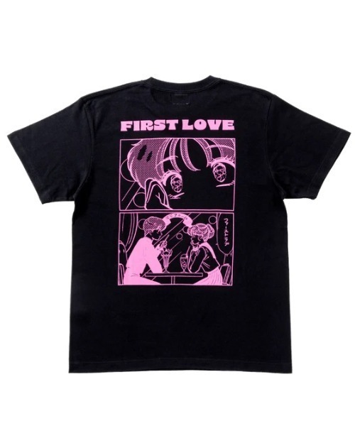 L.H.P（エルエイチピー）の「ALARME GALLERY×TUESDAY/アラームギャラリー×火曜び/Manga TEE TEE（Tシャツ/カットソー・レディース・モスグリーン/ブラック・L/XL/M）」の2枚目の写真