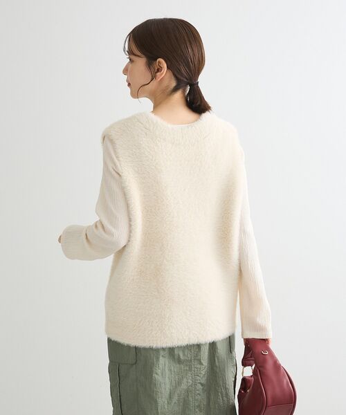 セール】シャギーVネックニットベスト（ベスト）｜Green Parks