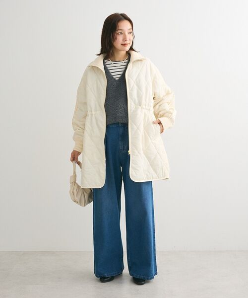 Green　Parks（グリーンパークス）の「シャギーVネックニットベスト（ベスト・レディース・ブラック/ホワイト系その他2/グレー・FREE）」の16枚目の写真