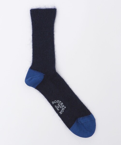 ROSTER SOX(ロスターソックス)の「ROSTER SOX: MO(ソックス/靴下・メンズ・ネイビー/ホワイト・ONE SIZE)」の2枚目の写真