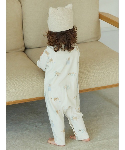 gelato pique(ジェラートピケ)の「【BABY】ベビモコキャットキャップ(その他ベビー用品・キッズ・グレー/ベージュ・FREE)」の4枚目の写真